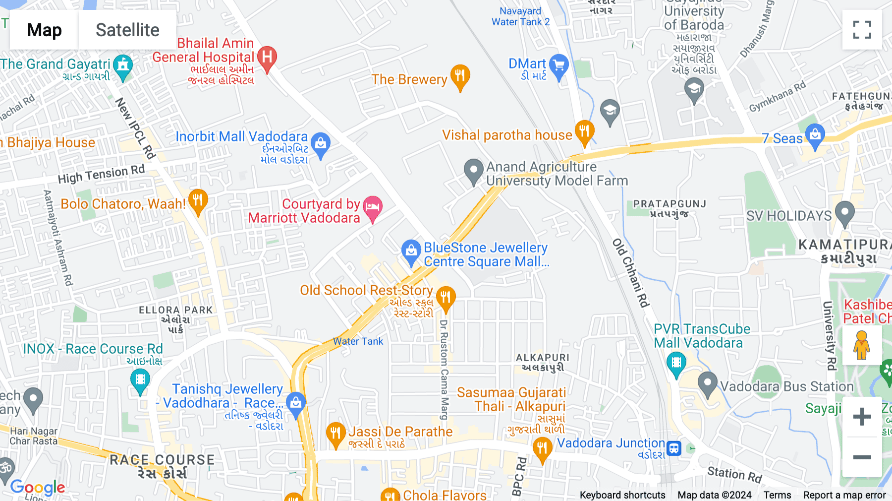 Click for interative map of 73 East Avenue, A, Wing, 10th Floor, Sarabhai Campus, (Near Bhailal Amin Marg), Genda Circle, Vadodara