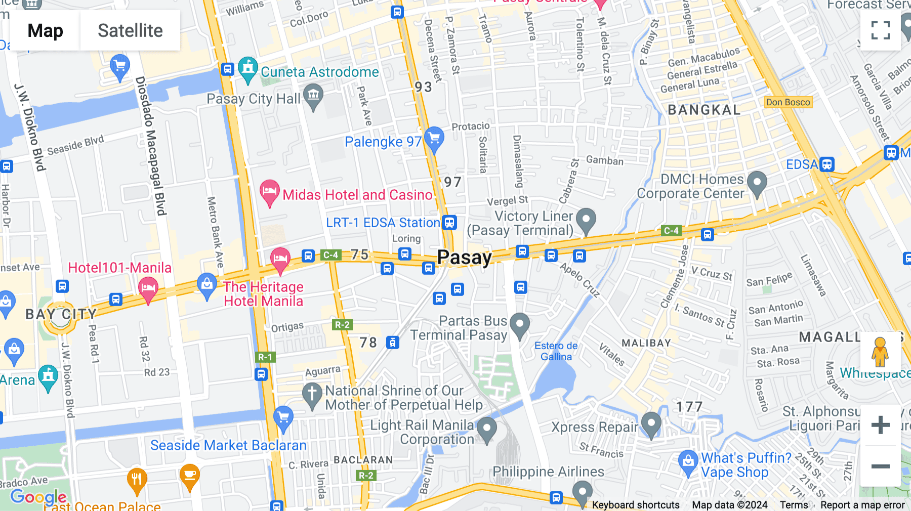 Click for interative map of Harbor Drive Corner BayShore, Five E-Com, Mall of Asia Complex, Pasay