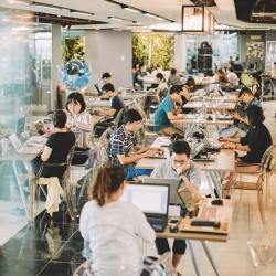 Interior of Level 8, No. 1 Luong Yen street, Hanoi Creative City Building