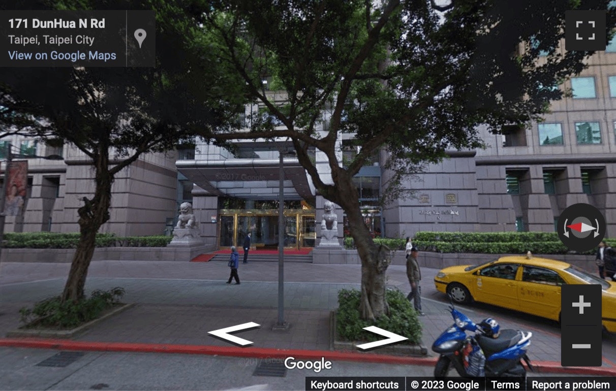 Street View image of Hung Kuo Building, 167 Dun Hua North Road, Taipei, Taiwan