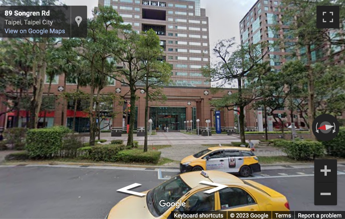 Street View image of 1 Exchange Square, 89 Songren Road, Xinyi District, Taipei, Taiwan