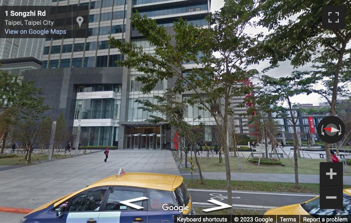 Street View image of 11/F Walsin Xinyi Building, 1 Songzhi Road, Taipei, Taiwan