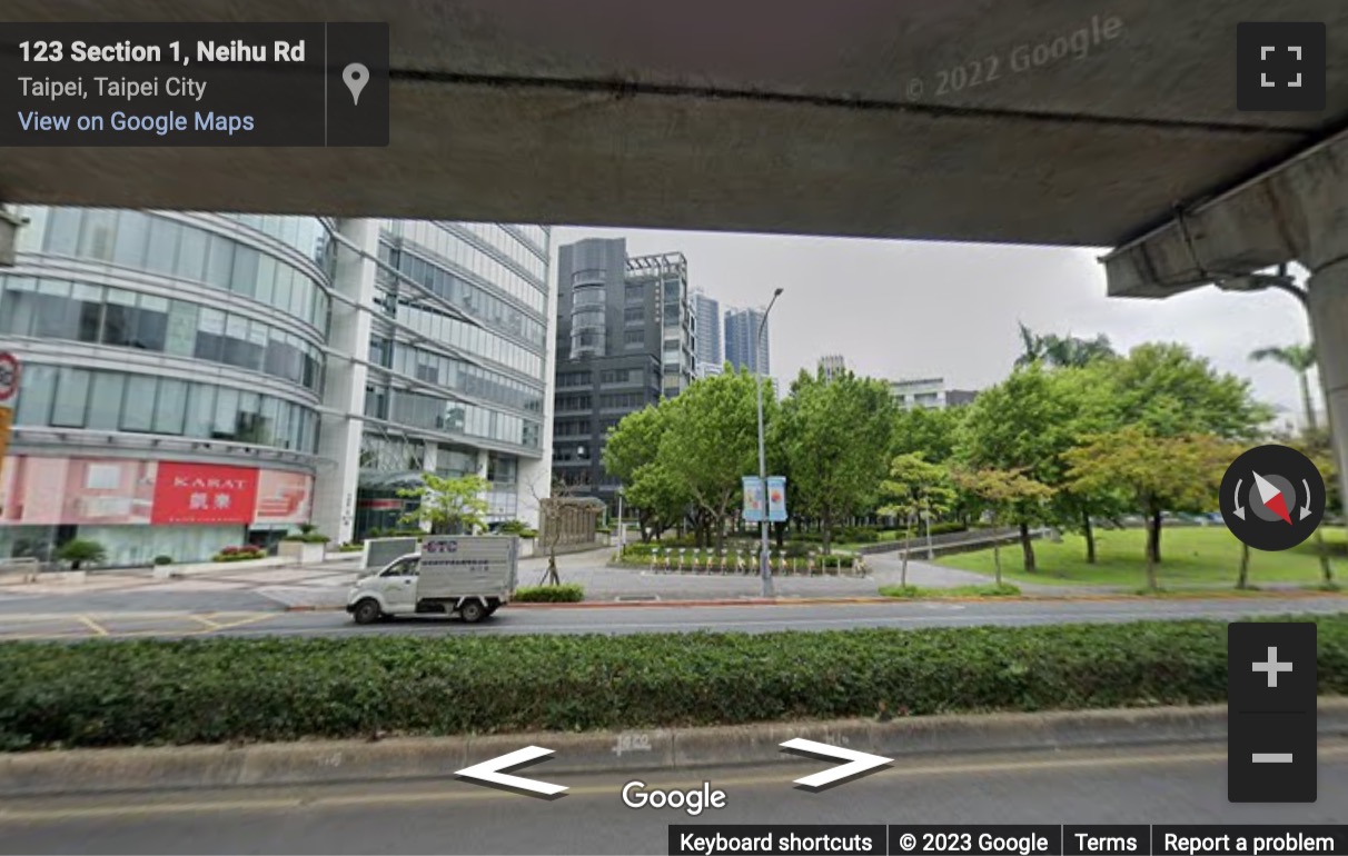 Street View image of No. 66 Section1 Neihu Road, Neihu District, Taipei, Taiwan