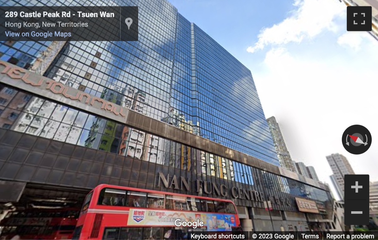 Street View image of Nan Fung Centre 19F, 268-298 Castle Peak Road, Tsuen Wan, New Territories