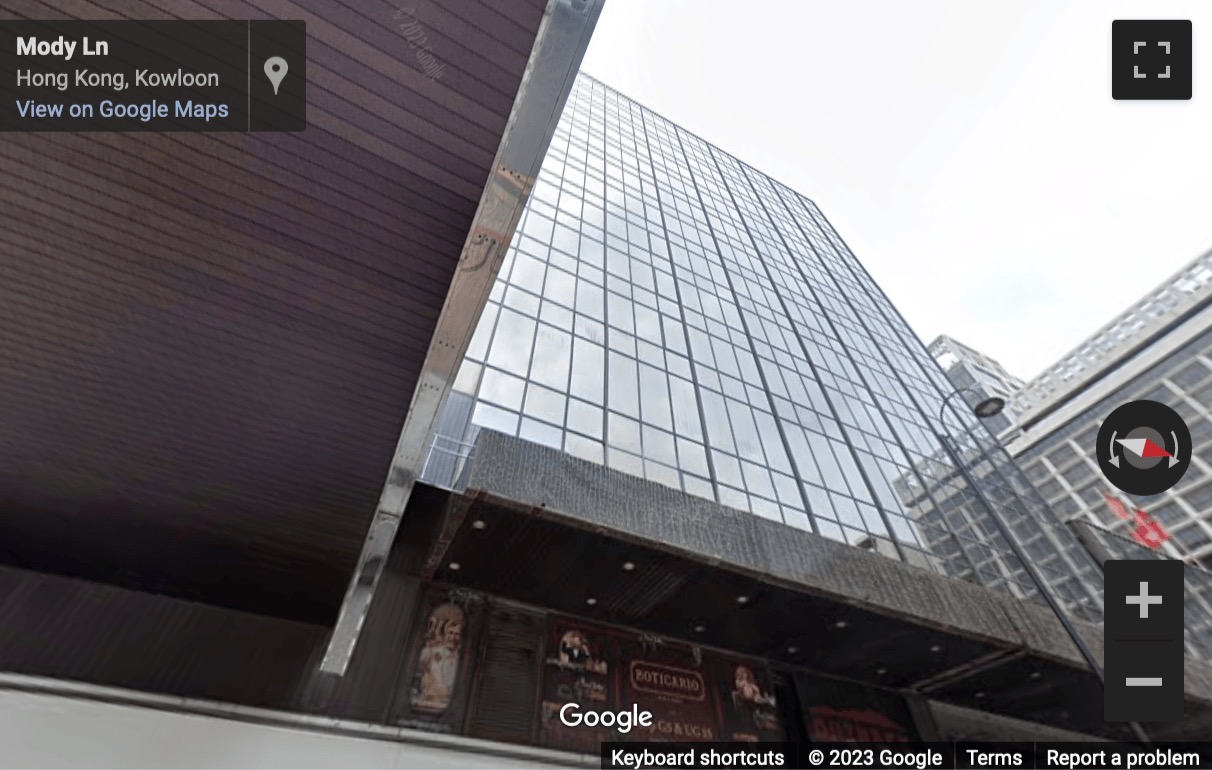 Street View image of Tsimshatsui Centre, 66 Mody Road, Kowloon, Hong Kong