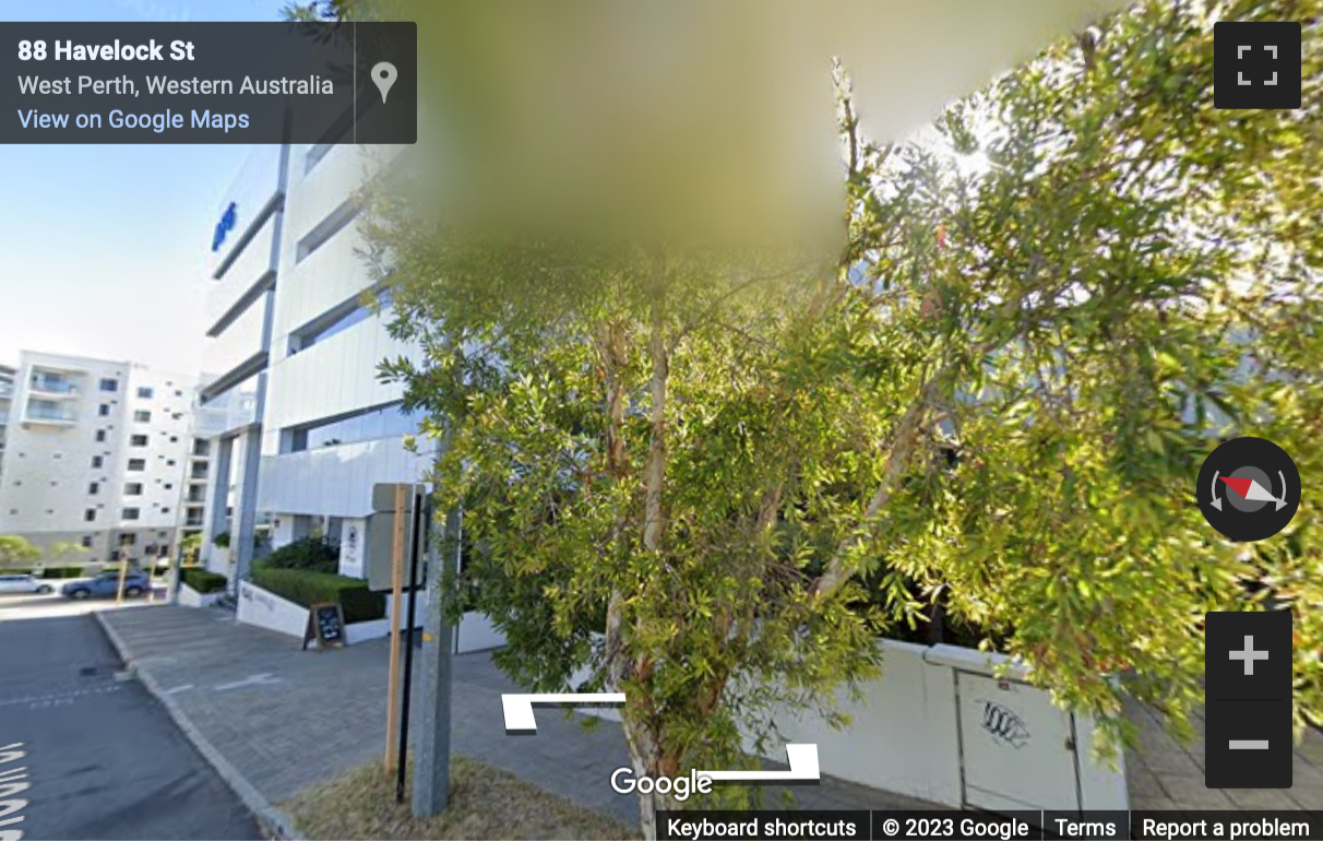 Street View image of 100 Havelock Street (L1), Perth, Western Australia (off Wellington Street)
