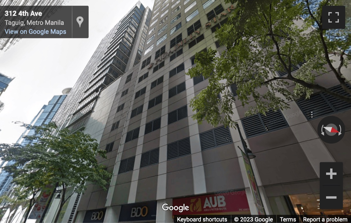 Street View image of 19th & 20th Floors 11th Ave. , Uptown Bonifacio, Bonifacio Global City, Taguig