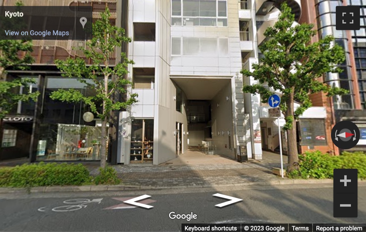 Street View image of 376 Ichinofuneiricho Kawaramachi-dori Nijyo Sagaru, Nakagyo-Ku, Kyoto, Kawaramachi Oike (Open Office