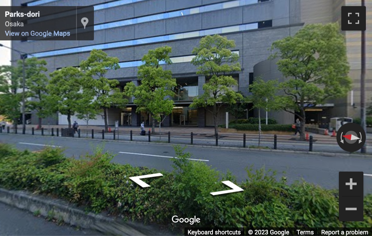 Street View image of 19F Namba Parks Tower, 2-10-70 Nanbanaka, Naniwa-ku, Osaka