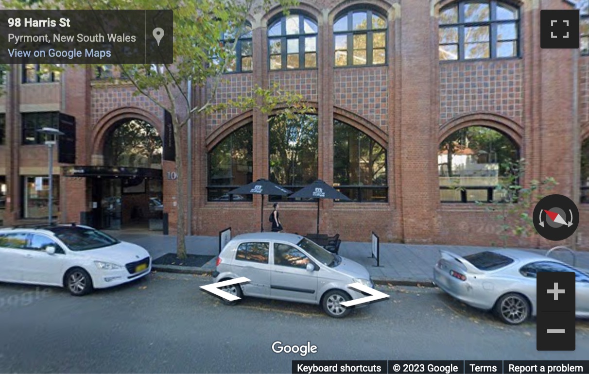 Street View image of 100 Harris Street, Pyrmont, Sydney, New South Wales, Australia