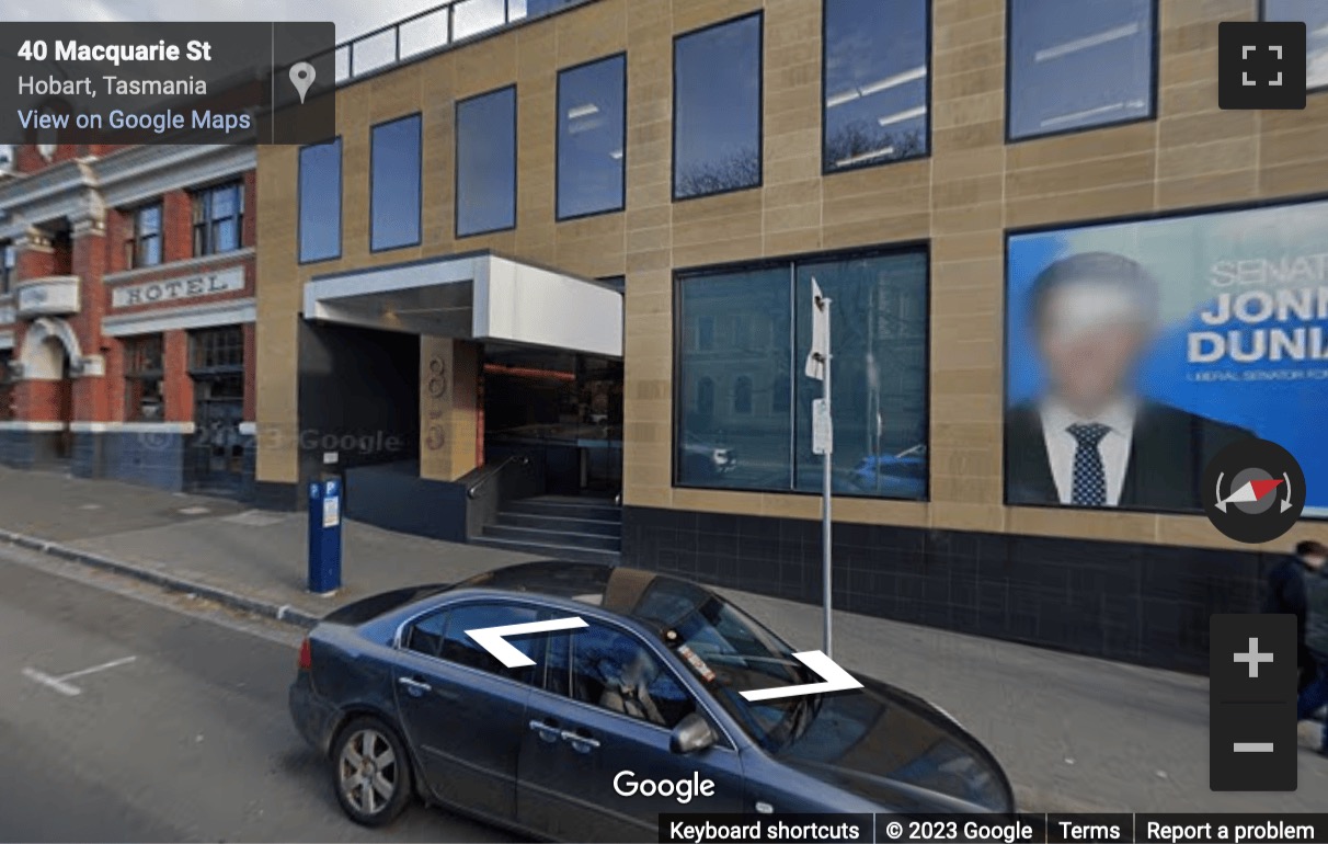 Street View image of Level 3, 85 Macquarie Street, Hobart, Tasmania, Australia