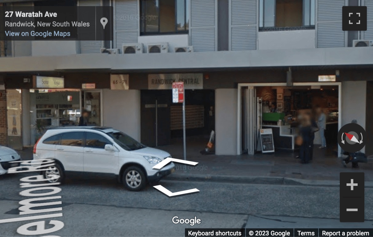 Street View image of Level 2, 65-71 Belmore Road, Randwick, New South Wales, Australia