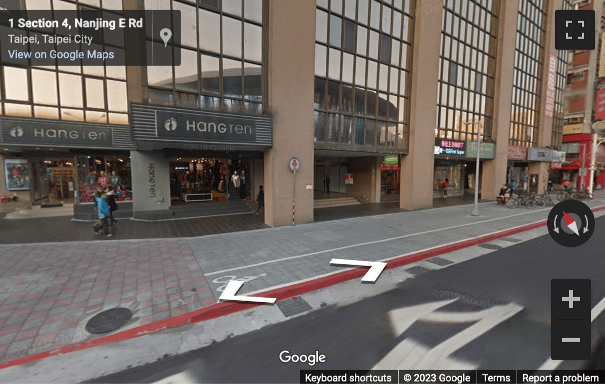 Street View image of 11F, 1, Sec. 4, Nanjing E. Rd, Taipei, Taiwan