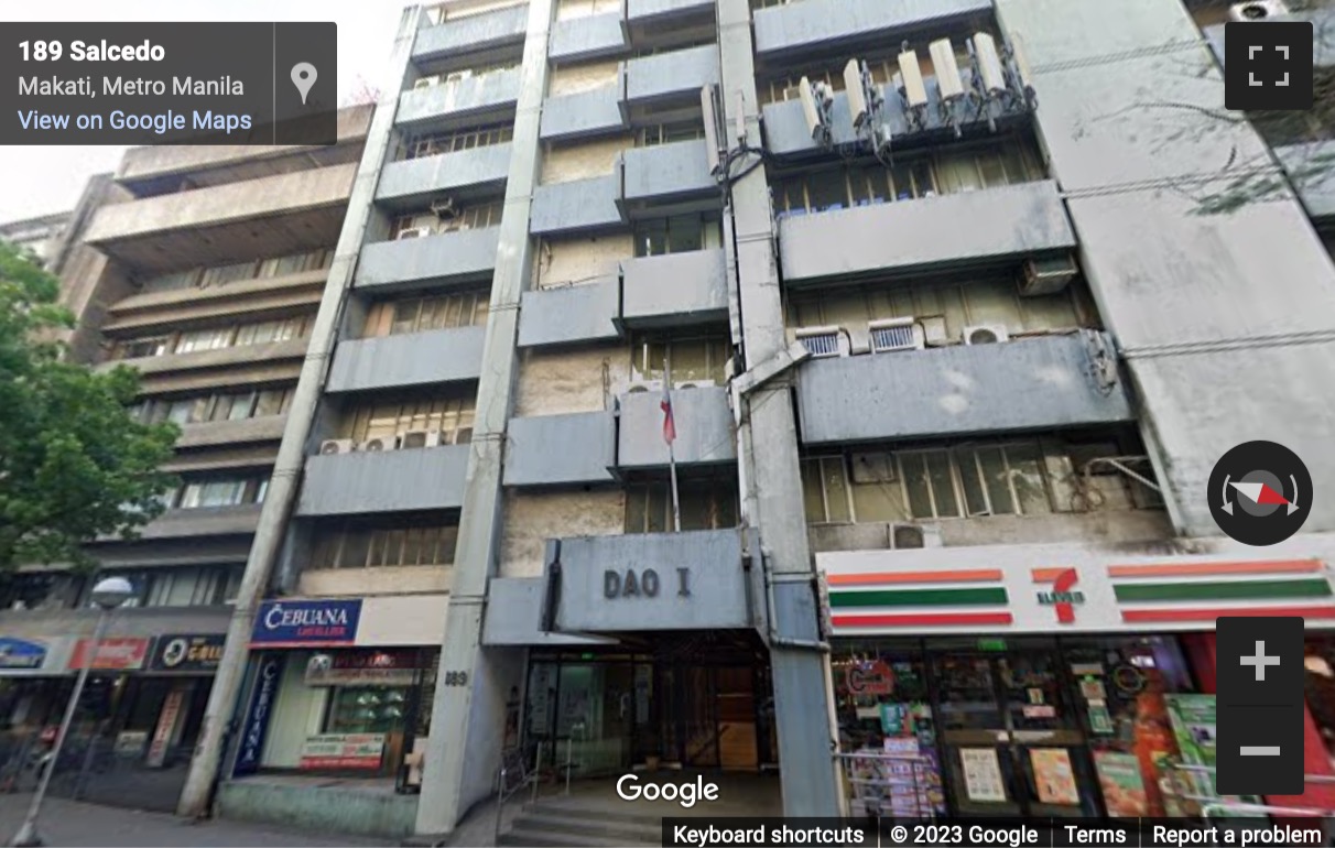 Street View image of 3rd Floor, Builders Center, 170 Salcedo Street, Legaspi Village, Makati CIty