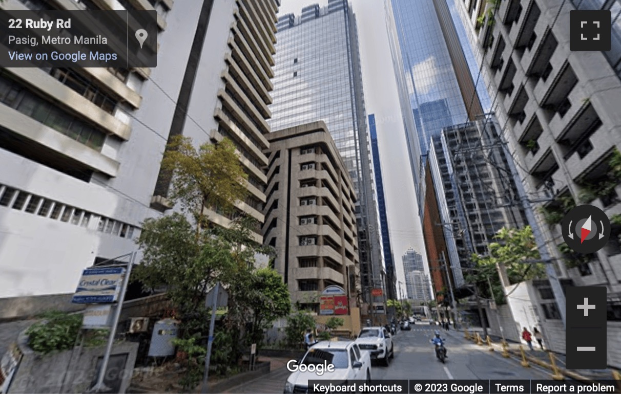 Street View image of 11/F Wynsum Corporate Plaza, No. 22 F. Ortigas Jr. Road, Ortigas Center, Pasig City Philippines