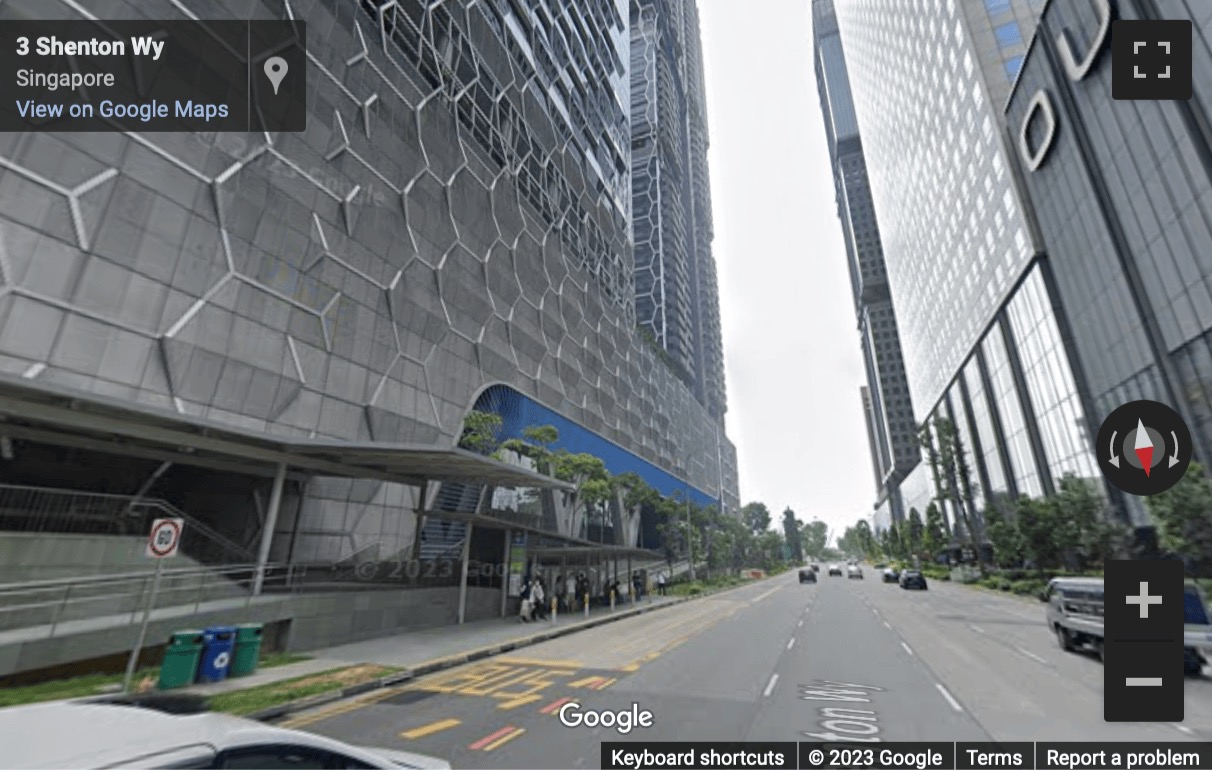 Street View image of 5 Shenton Way, Singapore