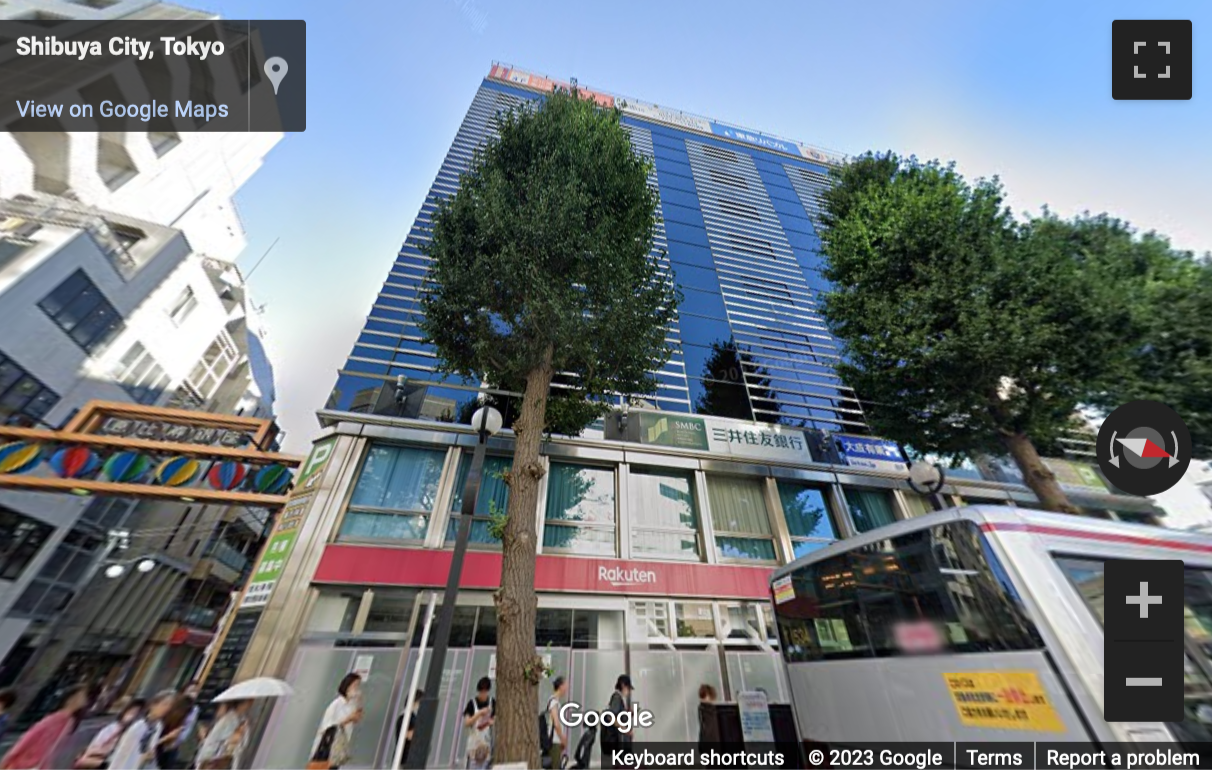 Street View image of 7F & 8F Humax Ebisu building, Ebisu minami 1-1-1, Tokyo