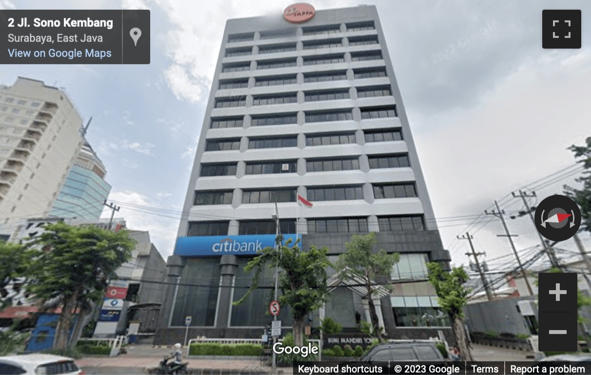 Street View image of Bumi Mandiri Tower 2, L12, Jl. Panglima Sudirman Kav. 66-68, Surabaya Pusat Jawa Timur