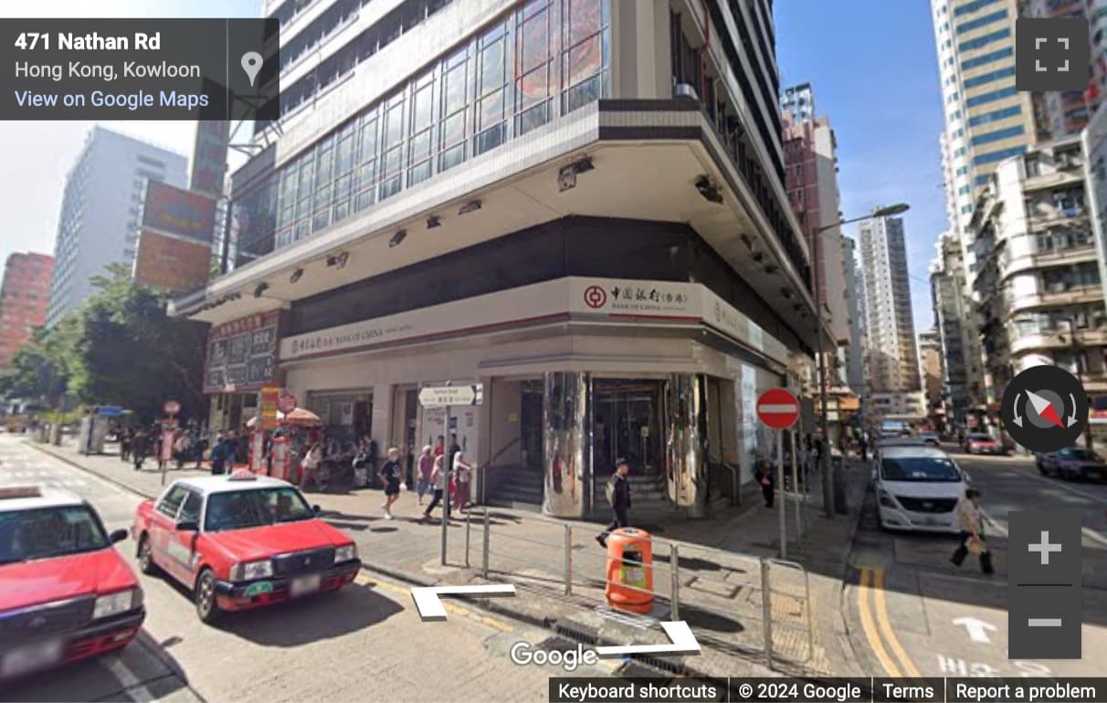 Street View image of 580 A-F Nathan Road, Kowloon, Hong Kong