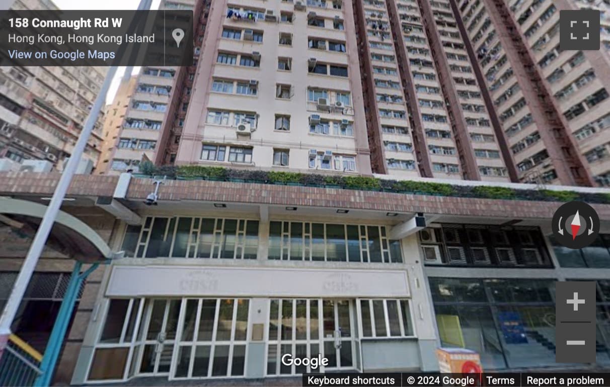 Street View image of Shop 4, 7, 158A Connaught Road West, Sai Ying Pun, Hong Kong