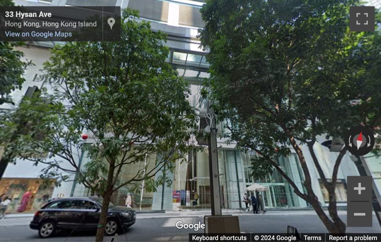 Street View image of The Lee Gardens 3, 10 Hysan Avenue, Causeway Bay, Hong Kong