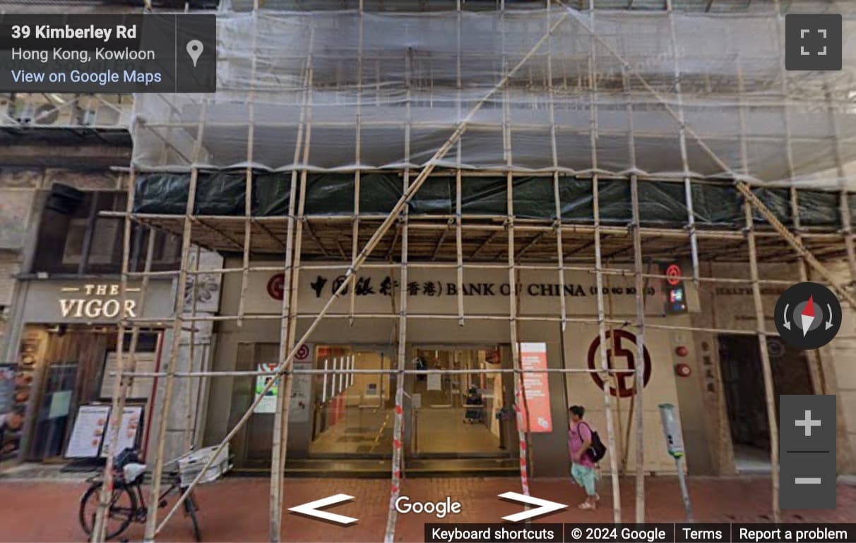 Street View image of Room503, Kimberly House, 35A Kimberly Road, Tsim Sha Tsui, Hong Kong