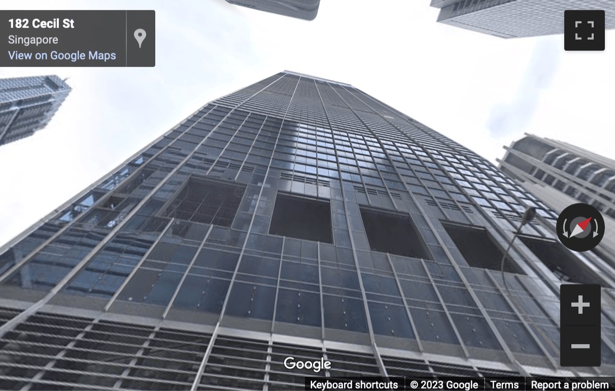 Street View image of Fraser Tower, 182 Cecil Street, Singapore