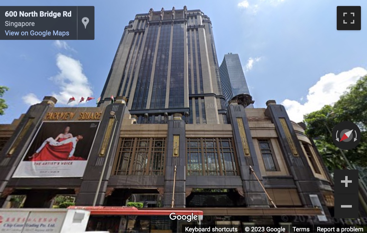 Street View image of Parkview Square, 600 North Bridge Road, Singapore