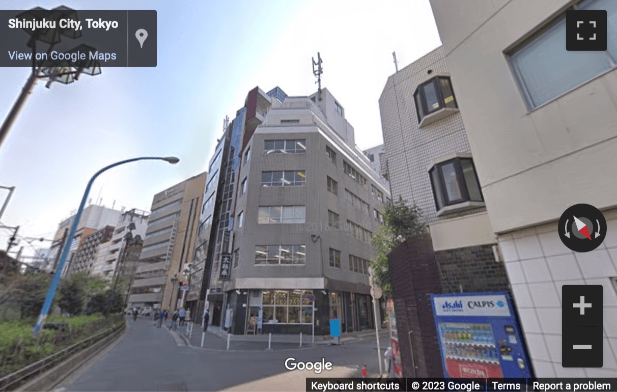 Street View image of Musashi Bldg, 7-4-4 Nishi-shinjuku, Shinjuku-ku, Tokyo