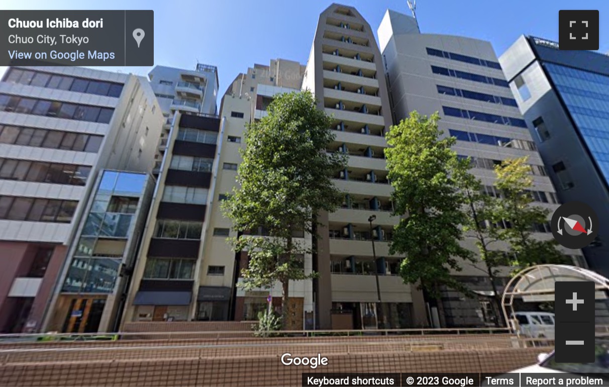 Street View image of Kato Building, Ginza 8-18-3, Chuo-ku, Tokyo