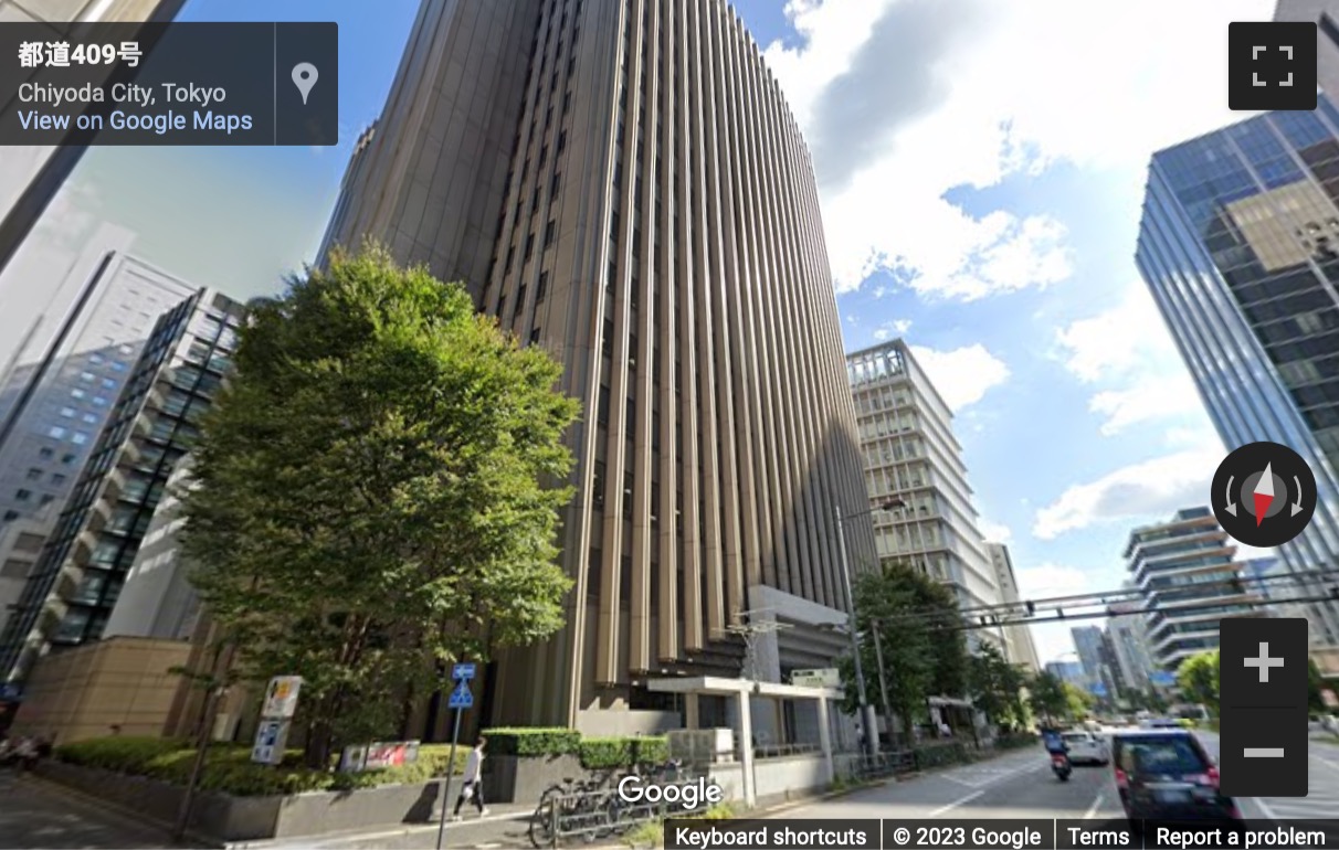 Street View image of 1-3-1 Uchisaiwaicho, Chiyoda-ku, Saiwai Building, Tokyo