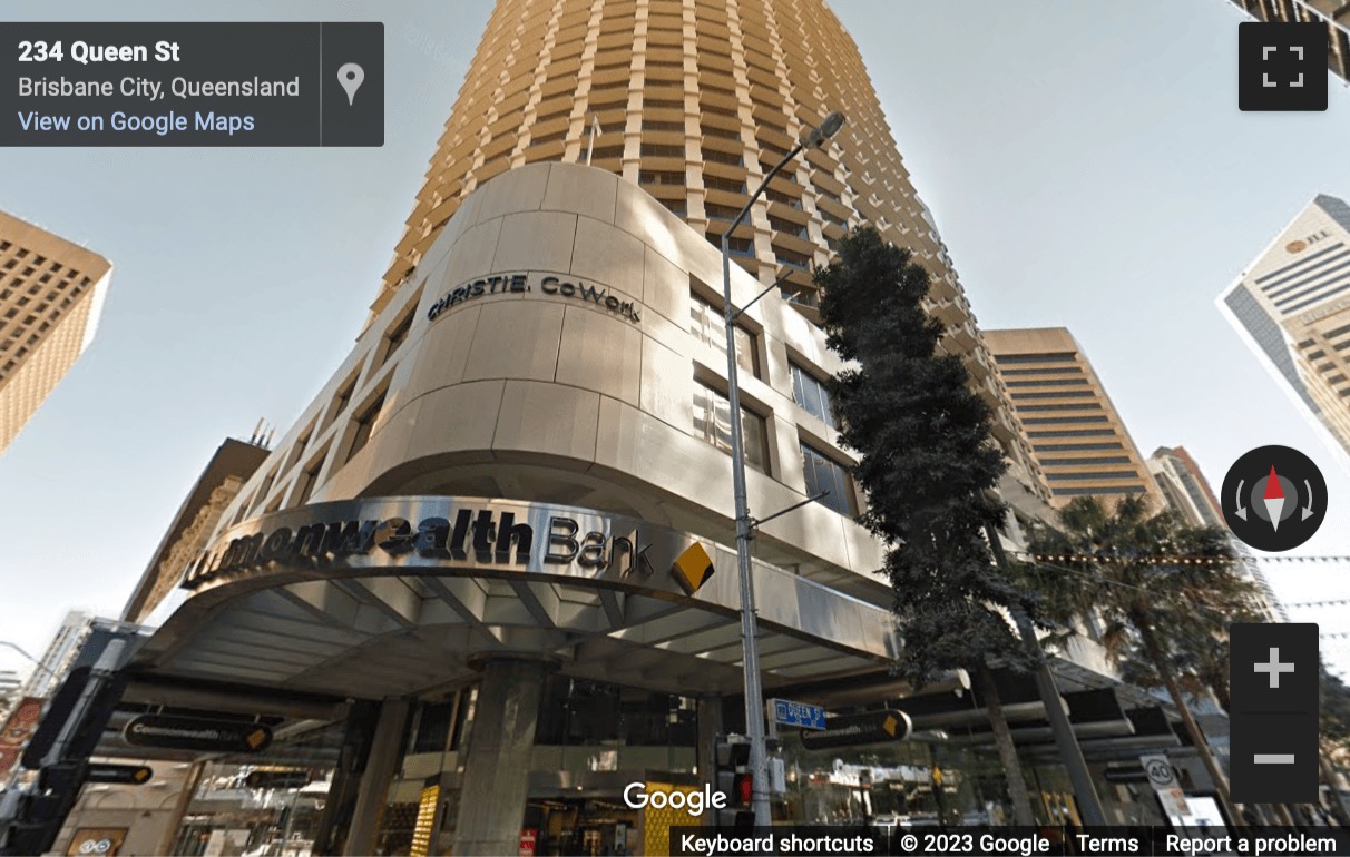 Street View image of 240 Queen St, Brisbane City, Brisbane, Queensland