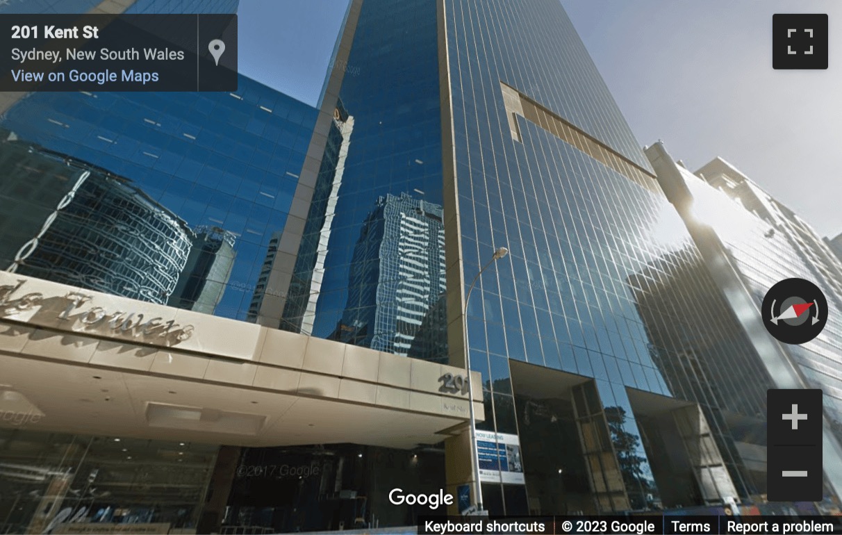 Street View image of 201 Kent Street, Barangaroo, Sydney, New South Wales