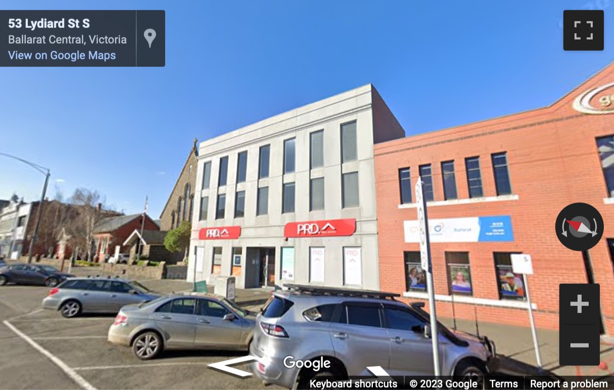 Street View image of 51 Lydiard St Sth, Ballarat, 3350, Victoria