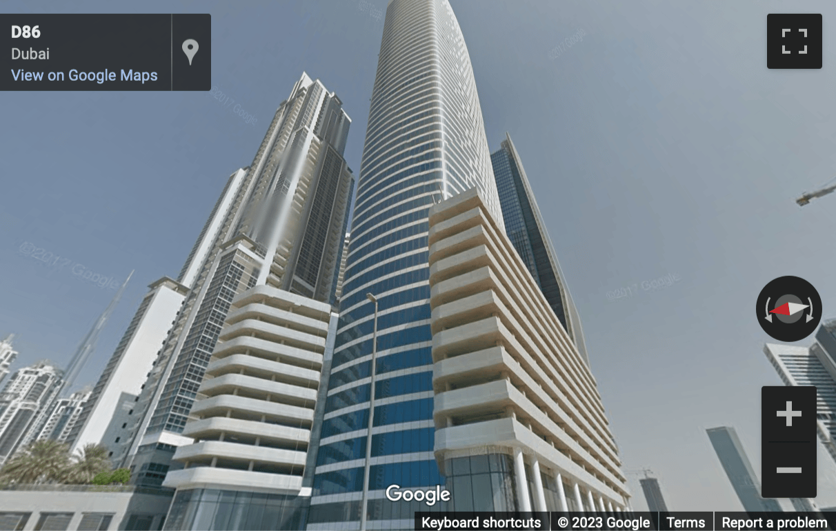 Street View image of Bay Gate Tower, Al Sa’ada St, Business Bay, Dubai 88007