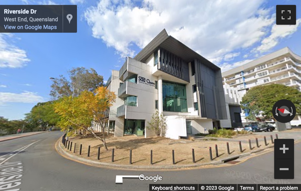 Street View image of The Cutting Edge Building, Jane Street/Riverside Drive Junction, West End, Brisbane