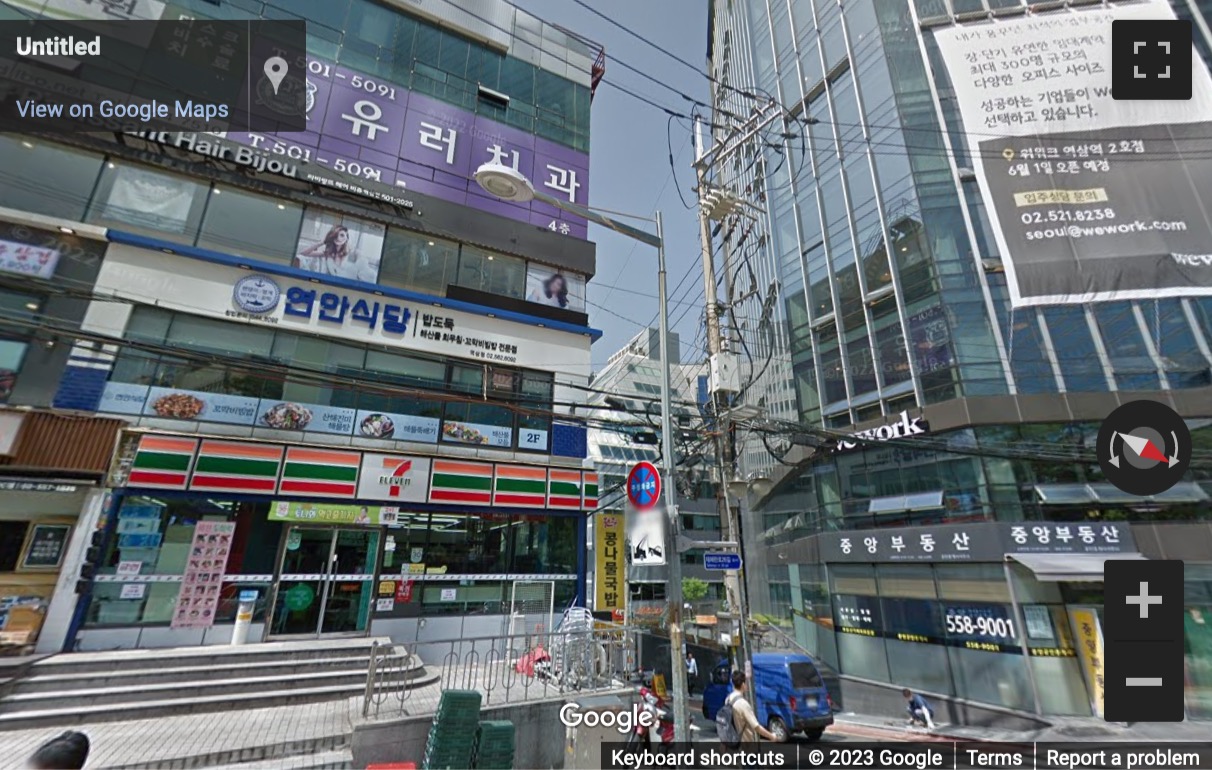 Street View image of 14 Teheran-ro, 26 Gangnam-gu, Seoul