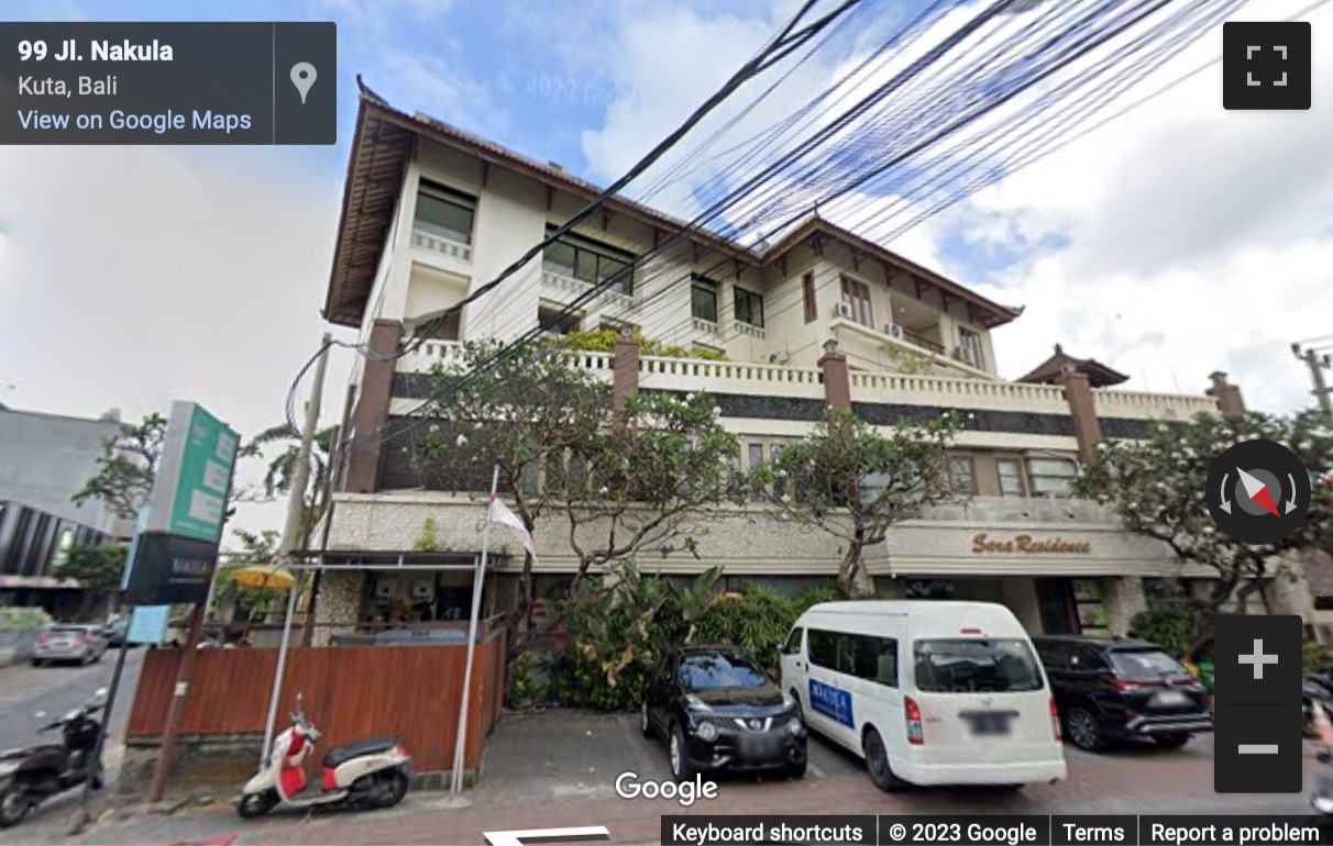 Street View image of Hubbali Co-working Legian, Jalan Nakula no. 9, Legian Bali