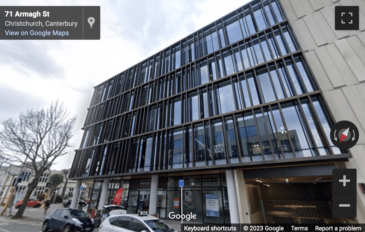 Street View image of AWLY Building, 287-293 Durham Street, Christchurch (New Zealand), Canterbury