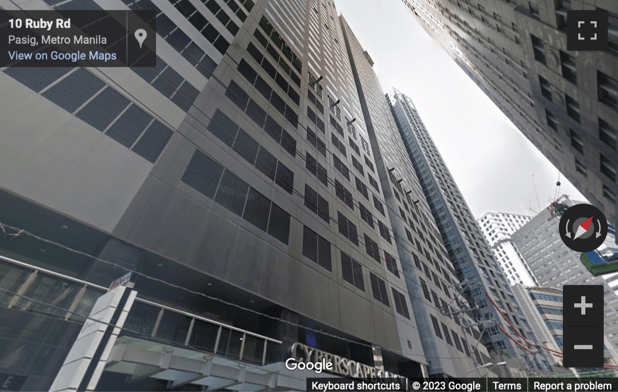 Street View image of Robinsons Cyberscape Gamma, Topaz Road, Ortigas Center, Pasig City