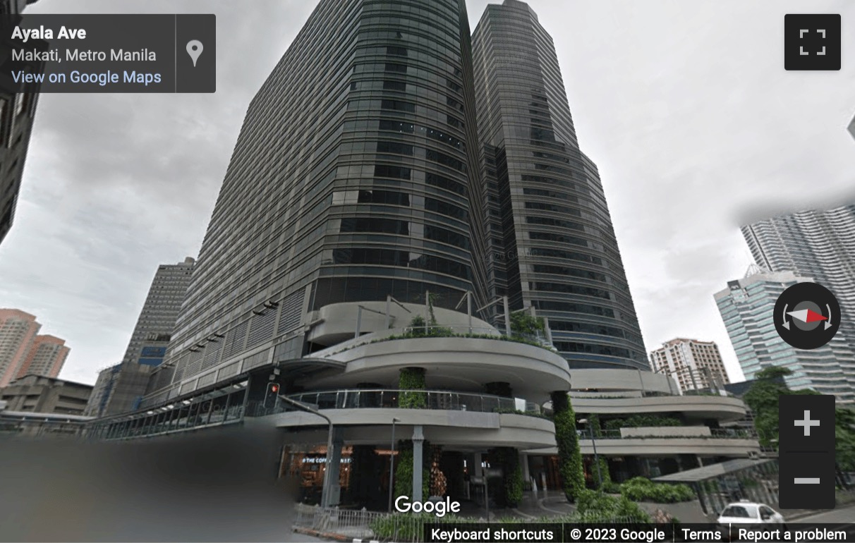 Street View image of Ayala North Exchange, Ayala Avenue corner, Legaspi Village, Makati City