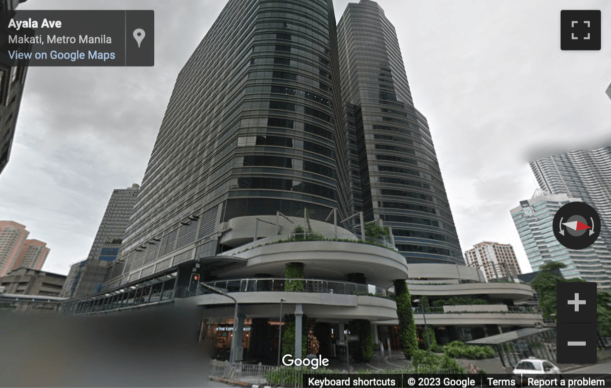 Street View image of Ayala North Exchange, Ayala Avenue corner, Legaspi Village, Makati City