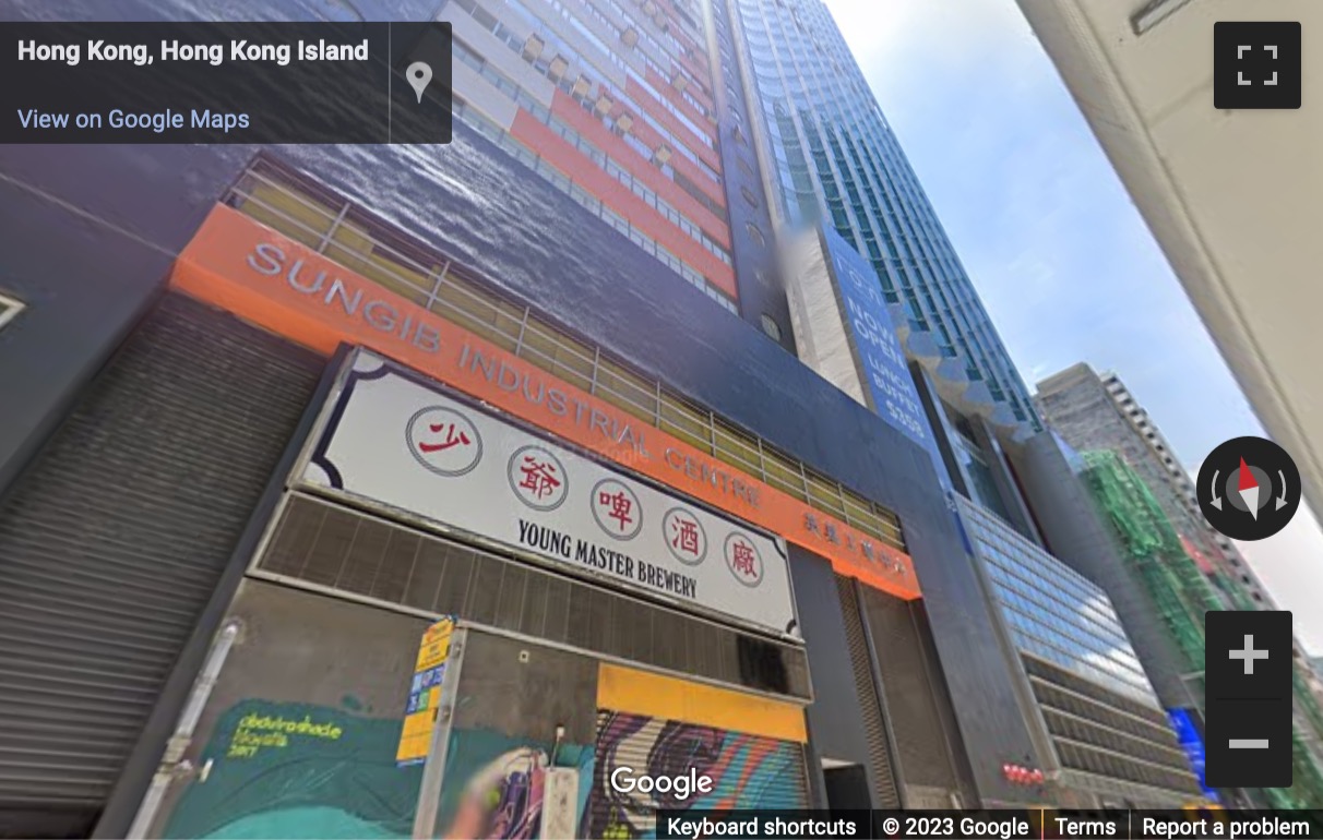 Street View image of Derrick Industrial Building, 49 Wong Chuk Hang Road, Hong Kong