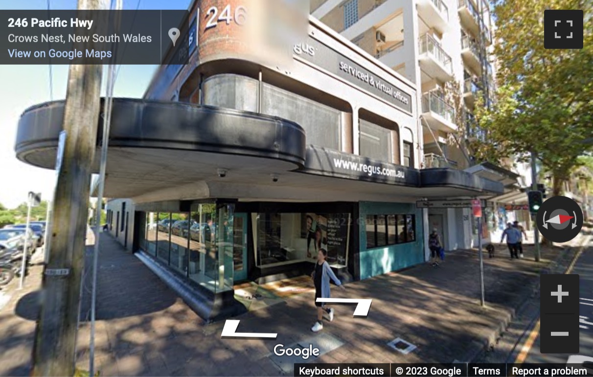 Street View image of 246 Pacific Highway, Crows Nest, Sydney, Australia