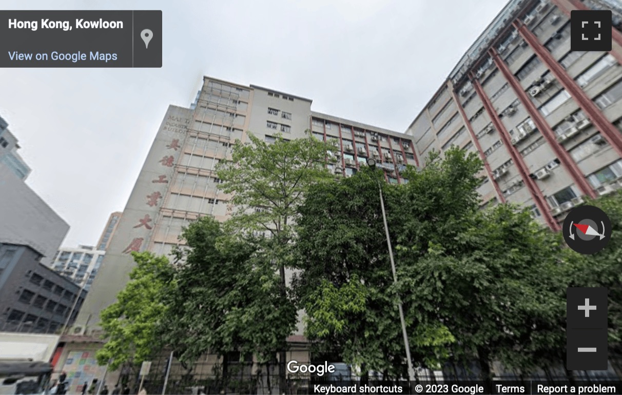 Street View image of Mai Tak Industrial Building, 221 Wai Yip Street, Kwun Tong, Hong Kong