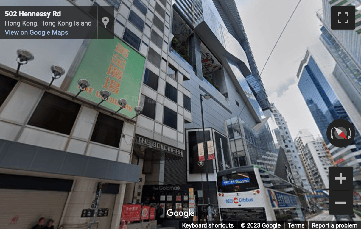 Street View image of Hysan Place, 500 Hennessy Road, Hong Kong