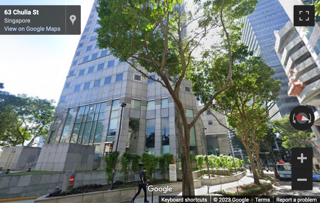 Street View image of 63 Chulia Street, OCBC Centre East, Singapore