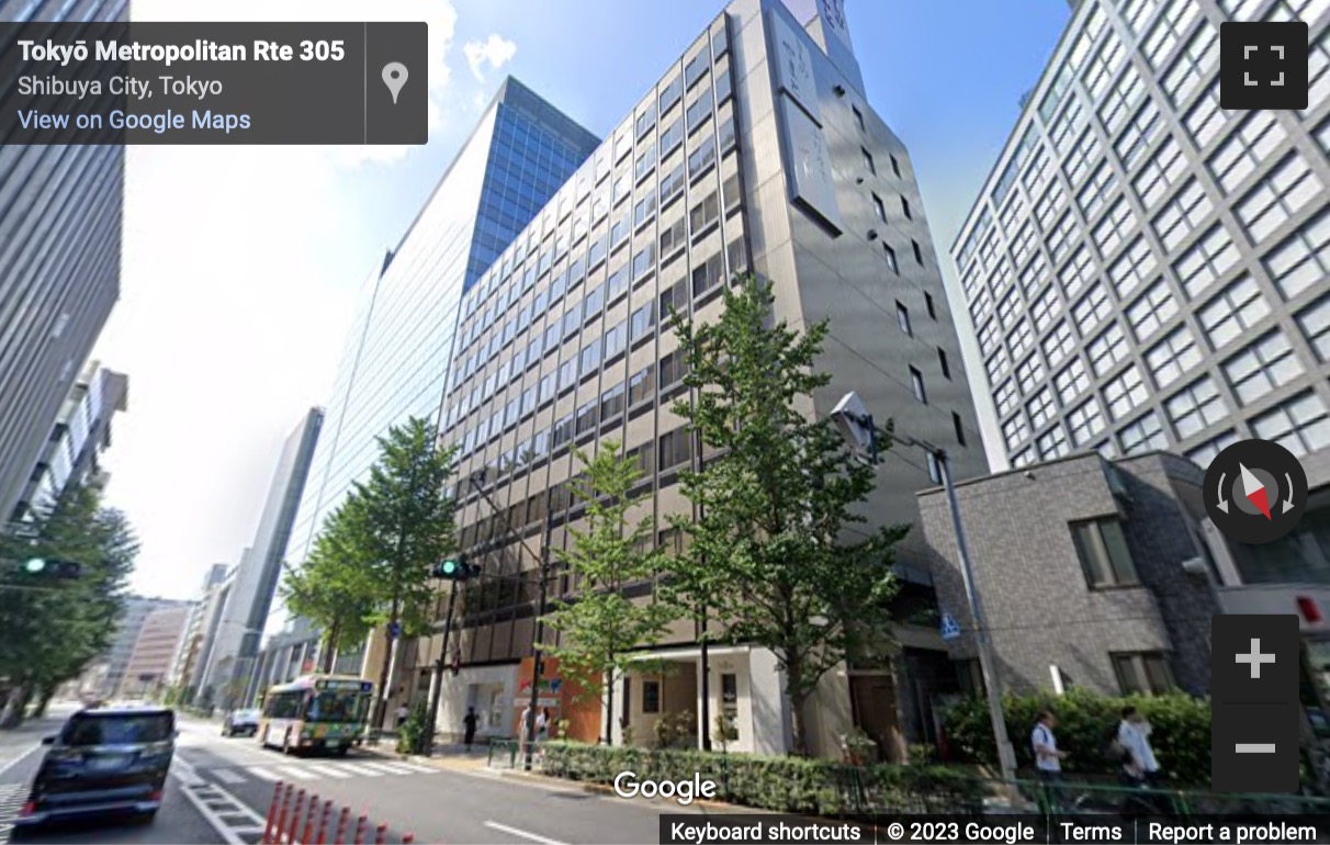 Street View image of WeWork Shinjuku Minamiguchi, 5-27-3 Sendagaya, Shibuya-ku, Tokyo