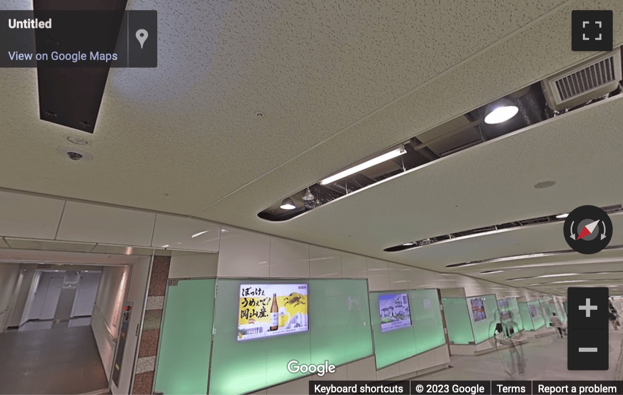 Street View image of Okayama Across Cube Building, Shimoishii, Kita-Ku, Okayama-Shi