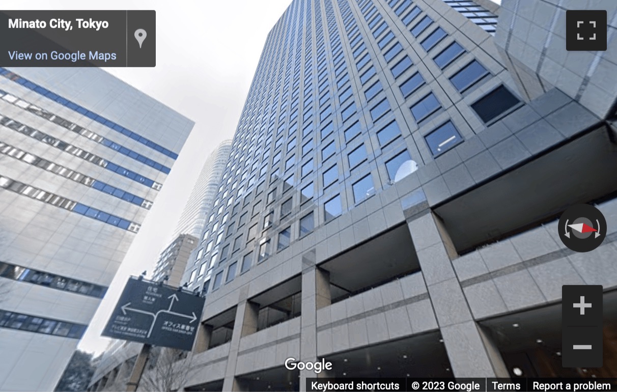 Street View image of Shiroyama Trust Tower, 21F 4 Chome 3-1 Toranomon, Tokyo